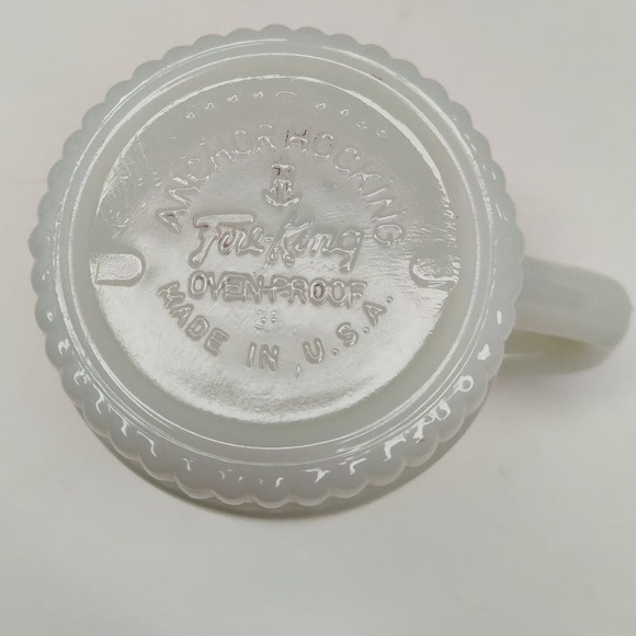 Vintage Fire King F.O.E. 455 Milk Glass Cup Mug Fraternal Order of Eagles - Picture 4 of 4